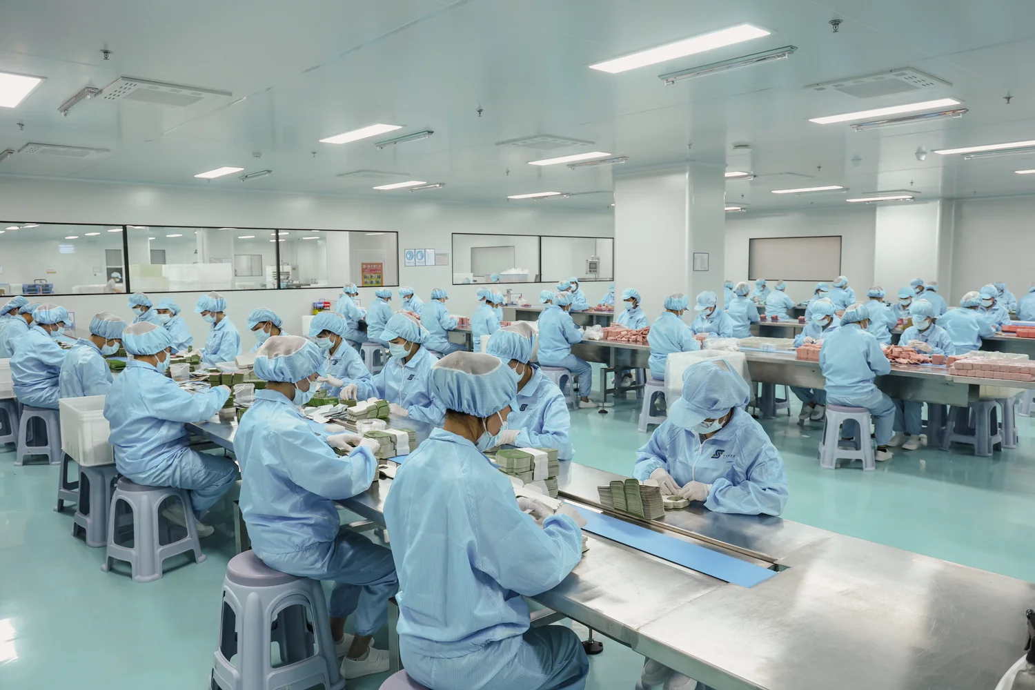 Fujian Yanse Class-100,000 Cleanroom Production Floor