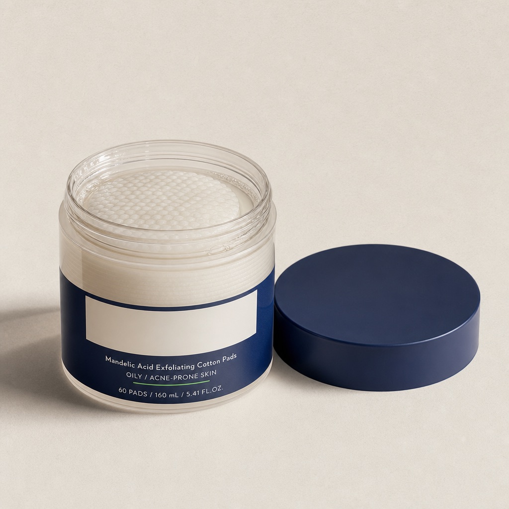 Glycolic acid AHA toner pads — concept render