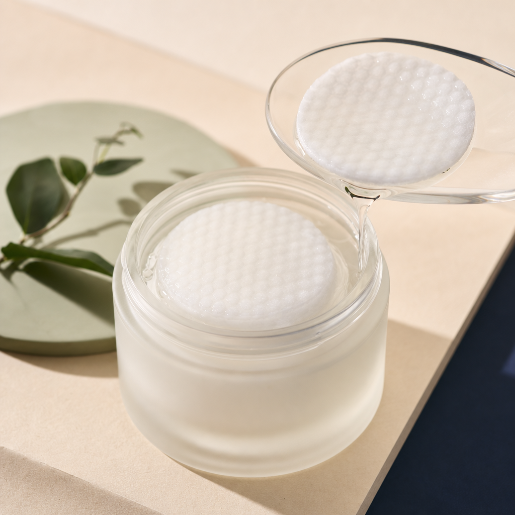 Snail mucin toner pads — concept render (real photo to follow)